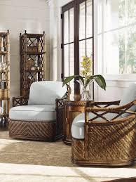 bali hai diamond cove swivel chair lexington home brands tropical living room british colonial decor living room decor