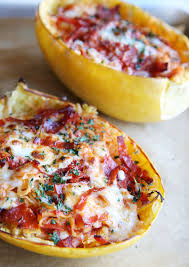 Spaghetti Squash Pepperoni Pizza Boats Recipe Fall Recipes Healthy Recipes Pizza Recipes Homemade
