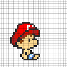Baby Mario Kandi Pattern Pony Bead Patterns Perler Bead Art Perler Bead Mario