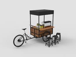 Simple Coffee Bike 3d Model Coffee Bike Bike Bike Illustration