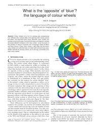 Red print on yellow, blue print on yellow black print on green; Pdf What Is The Opposite Of Blue The Language Of Color Wheels