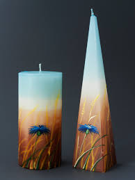 B 379 Duo Candles Crafts Creative Candles Candle Carving