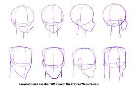 Art By Luis Escobar Blog Website Http Www Thedrawingwebsite Com Online Store Http Www Thedrawingweb Anime Head Cartoon Head Anime Head Shapes