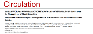 New 2018 Guideline On The Management Of Blood Cholesterol