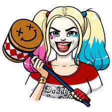 Decorate your laptops, water bottles, notebooks and windows. Harley Quinn Telegram Stickers Sticker Search