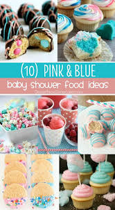 Sarah has lots of fun gender reveal food ideas including lemonade, chocolate covered pretzels and he/she hershey bars as party favors. 10 Baby Shower Food Ideas Dessert Now Dinner Later