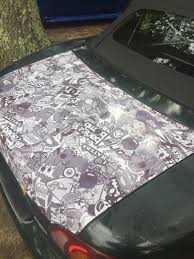 Rwraps Gear Head Sticker Bomb Vinyl Wrap Car Wrap Film Sticker Bomb Vinyl Wrap Vinyl Wrap Car