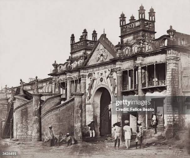 An ornate gateway leading into the Kaiserbagh in Lucknow, 1858.... News Photo - Getty Images