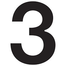 It is the natural number following 2 and preceding 4, and is the smallest odd prime number and the only prime preceding a square number. Hausnummer 3 Schwarz Hausnummer 3 Hausnummern Briefkasten Standbriefkasten Leuchten Bravios Design