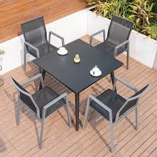 Find furniture & decor you love at hayneedle, where you can buy online while you explore our room designs and curated looks for tips, ideas & inspiration to help you along the way. Outdoor Dining 4 Armrest Chair Plastic Black Rattan Teslin Dining Chair 35 Inch Aluminum Square Table For Restaurant Hotel Buy Restaurant Outdoor Dining Chair Outdoor Black Rattan Dining Outdoor Dining Chair Plastic Product