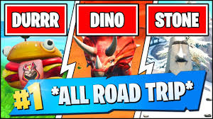 Longtime players will be very familiar with this meaty mascot by now. Visit Drift Painted Durrr Burger Head A Dinosaur And A Stone Head Statue Fortnite Season X Youtube