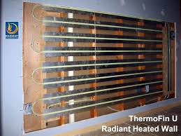 Radiant Heated Wall Using Thermofin Heat Transfer Plates From Radiant Engineering Free Samples Of Thermofin Radiant Heat Radiant Floor Heating Design Supplies