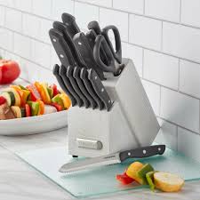 I bought this set of farberware edgekeeper knives for my wife's birthday and paid less than 1/2 the list price, but, she doesn't know that. Farberware 15 Piece Knife Block Set Reviews Wayfair