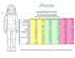 Complete American Girl Size Chart 2019