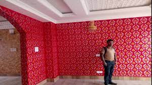 This is particularly important in a bedroom, as the paint when brainstorming bedroom colors, it can be easy to feel overwhelmed by the number of room painting ideas that are possible— from accent walls. How To Make Painting Designs On Walls Asian Royal Paly Combination Wall Paint Designs Asian Paints Wall Designs Wall Texture Design