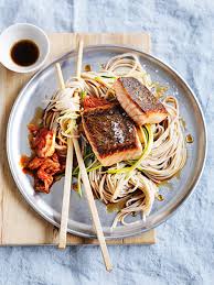 Check spelling or type a new query. Ginger Salmon With Zucchini Soba Noodles And Kimchi Donna Hay