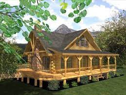 The little river cabin is a 2 bedroom cabin house plan with a covered wraparound porch. Pin On House Plans