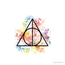 Harry Potter Deathly Hallows Symbol By Valyrianheart Deathly Hallows Symbol Harry Potter Symbols Harry Potter Deathly Hallows The elder wand, the resurrection stone and the invisibility cloak. harry potter deathly hallows symbol by