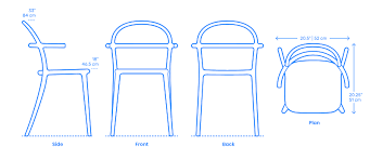 Sitting awkwardly in a chair can cause you to slouch, crouch forward, and type at an uncomfortable angle. Generic C Chair Dimensions Drawings Dimensions Com