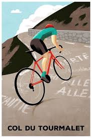 A Classic Climb From The Tour De France Original Cycling Poster By Andrew Rose For Super Chez Bro Fahrrad Poster Fahrrad Kunst Fahrradkunst