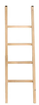 È in legno massiccio, un materiale naturale caldo e resistente. Scaletta X Letto A Castello