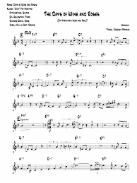 Everybody will recognize this mancini gem. Days Of Wine And Roses Pdf Jazz Music Entertainment General