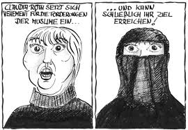 Bildergebnis für muslime pflege karikatur