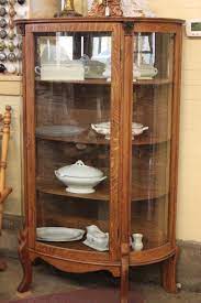 Check out our curved glass cabinet selection for the very best in unique or custom, handmade pieces from our buffets & china cabinets shops. When Should You Refinish An Antique Two Oak Curved Glass China Display Cabinets Work Play Eat Live Local