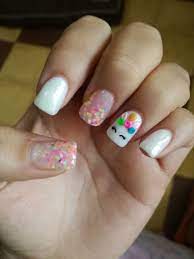 1 efecto profesional unicornio para uñas, ideal para gelish o cualquier sistema de esmalte semi permanente. Decoracion De Unas Para Ninas Unicornio Unas Decoradas