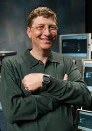 bill gates mit einer casio uhr mens tshirts mens tops victorinox