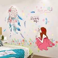 Cheap Wall Stickers Buy Directly From China Suppliers Shijuehezi Colorful Dreamcatcher Feathers Wall Girls Wall Stickers Kids Wall Decals Girls Wall Decals