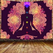 Check spelling or type a new query. Dbllf Yoga Decor Tapestry Wall Hanging Chakra Tapestry Mandala Design Meditation Zen Psychedelic Wall Hanging Hippie For Bedroom Living Room Dorm Party Decor 80 60 Inches Dbzy0684 Buy Online In Faroe Islands At
