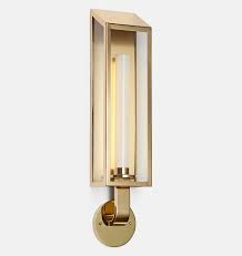 Set away from the wall, bands of color and light refract and reflect around the gracefully twisting silhouette of this piece. Lombard Lantern Large Led Wall Sconce Rejuvenation Led Wall Sconce Sconces Wall Sconces