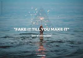 Fake it til i make it fake it til i make it. Fake It Till You Make It Law Of Attraction Postkarte Weisheiten Spruche Zitate Echte Postkarten Online Versenden