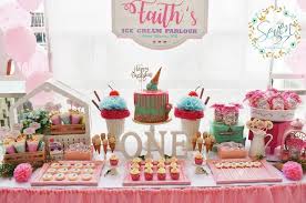 Girly Ice Cream Birthday Party Kara S Party Ideas Ice Cream Birthday Party Ice Cream Birthday Ice Cream Birthday Cake