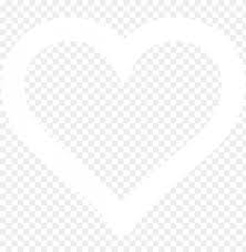 Creative and beautiful red romantic rose petals falling. White Heart Outline Newer Clipart Png For Web Png Image With Transparent Background Toppng