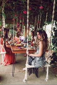 Macrame Swing Modern Macrame Wood Swing Outdoor Swing Boho In 2020 Outdoor Swing Macrame Swing Wood Swing