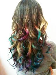 Rainbow Highlights Hair Styles Long Hair Styles Cool Hairstyles