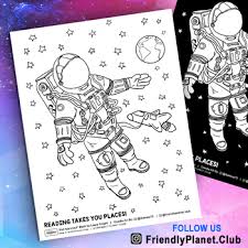 You can print or color them online at getdrawings.com for absolutely free. Astronaut In Outer Space Coloring Pages By Friendly Planet Club