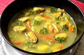 Soupe Aux Moules Et Petits Legumes Au Curry Ma Cuisine Sante Recette Soupe De Moules Recettes De Cuisine Soupe