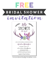 Customised templates is the key term here. Free Printable Editable Pdf Bridal Shower Invitation Diy Let S Shower The Bride Purple Rustic Deer Antler Instant Download Edit In Adobe Reader Instant Download Printables