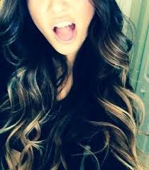 Black Hair With Frosted Tips Hair Styles Long Hair Styles Hair Beauty