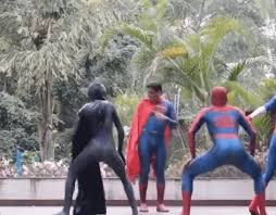 Spiderman spidergirl dancing in a car pink spidergirl spiderman car dancing amazing superheroes. Funny Gifs Twerk Gif Vsgif Com
