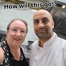 Alone together in the kitchen