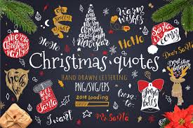Download Merry Christmas Quotes Lettering Set Graphic By Evgeniiasart Creative Fabrica SVG Cut Files