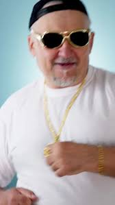 Funny Old Rich Man With Gold Chain