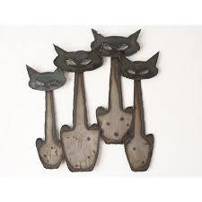Maybe you would like to learn more about one of these? Vintage Mid Century Peter Pepper Products Metal Cats Wall Sculpture Chairish