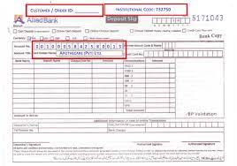Axis bank cheque deposit slip in excel format download. National Bank Of Pakistan Deposit Slip