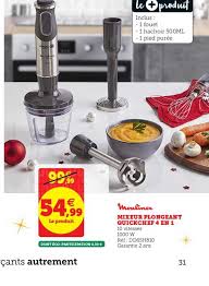 Offre Mixeur Plongeant Quickchef 4 En 1 Chez Super U