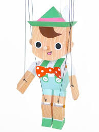 Pinocchio Marionette Puppet Printable Paper Craft Papercraft Printable Paper Crafts Crafts
